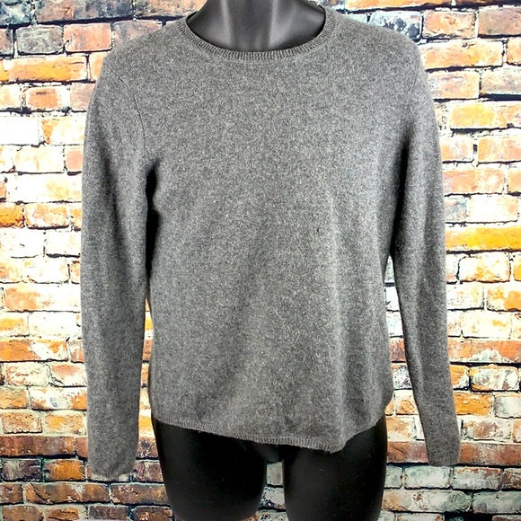 Charter Club Sweaters - Charter club gray cashmere long sleeve sweater  L